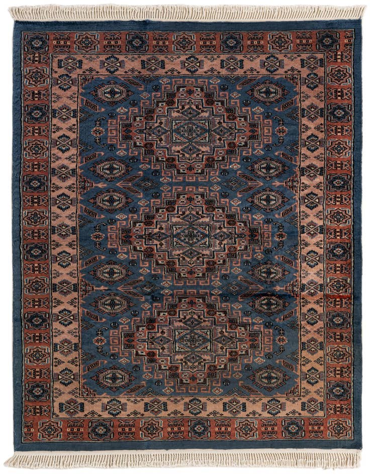 Detail image of 4' 2 x 6' 1 Hand Knotted Kazak Oriental Wool Rug