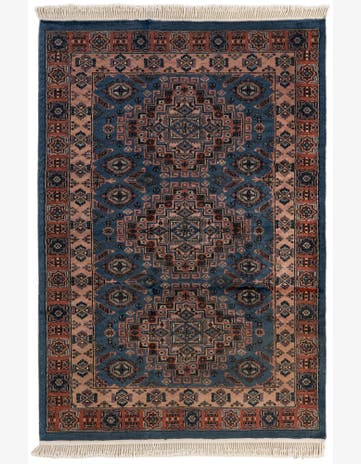 4' 2 x 6' 1 Hand Knotted Kazak Oriental Wool Rug