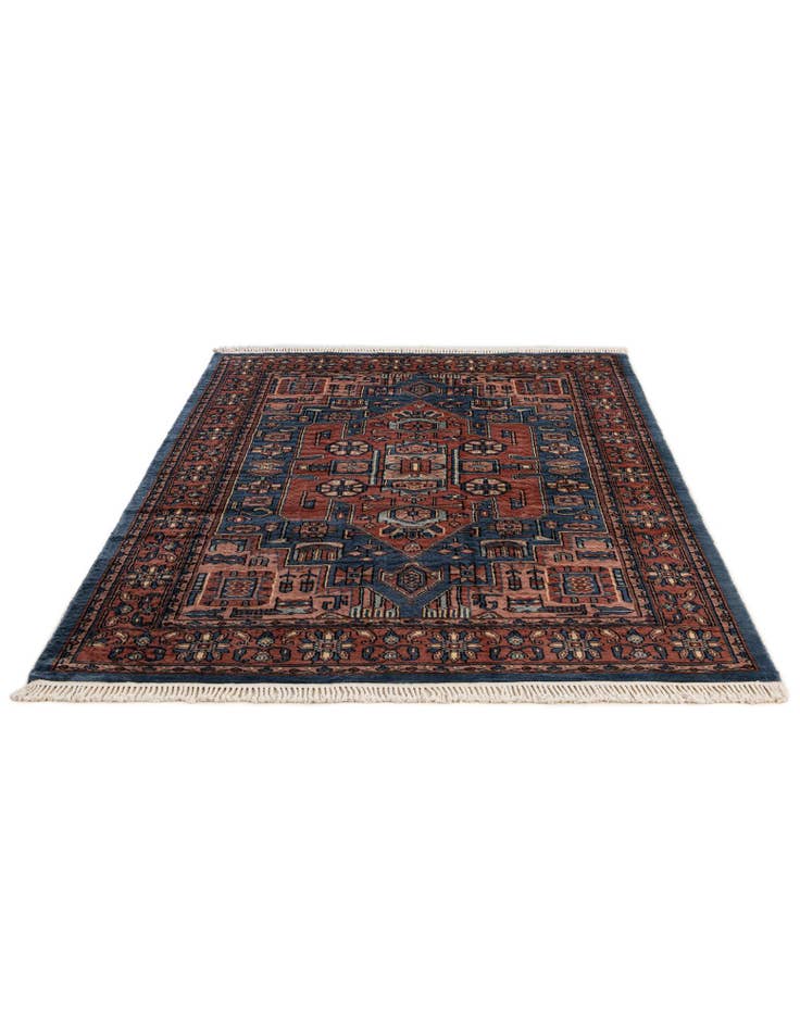 Detail image of 4' 2 x 6' 4 Hand Knotted Kazak Oriental Wool Rug