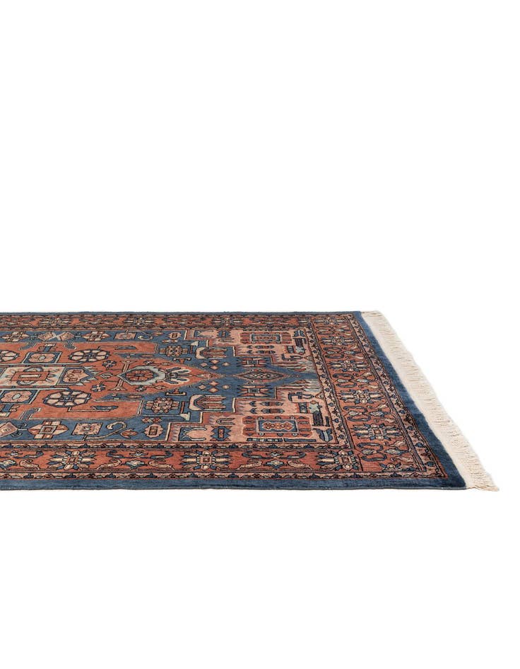 Detail image of 4' 2 x 6' 4 Hand Knotted Kazak Oriental Wool Rug