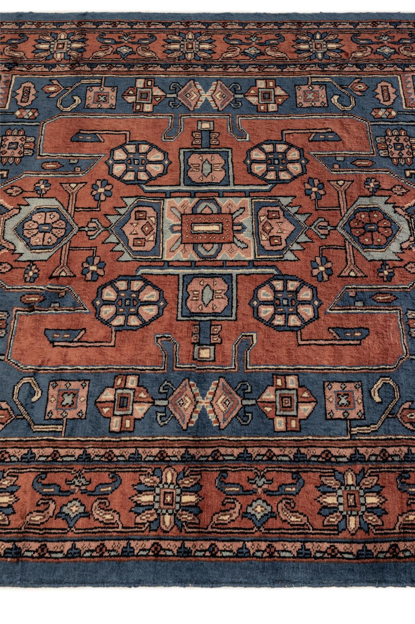 4' 2 x 6' 4 Hand Knotted Kazak Oriental Wool Rug