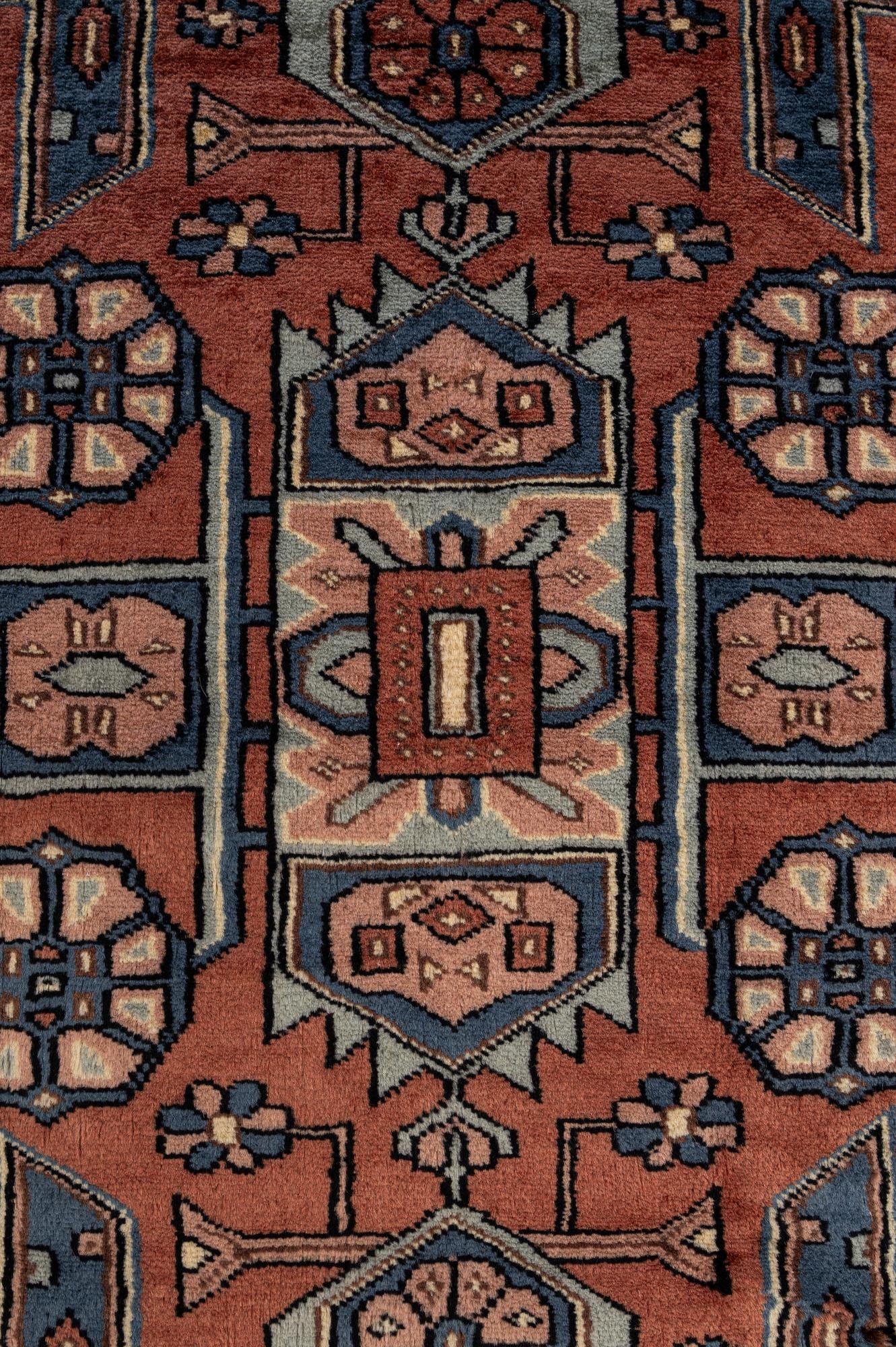 4' 2 x 6' 4 Hand Knotted Kazak Oriental Wool Rug