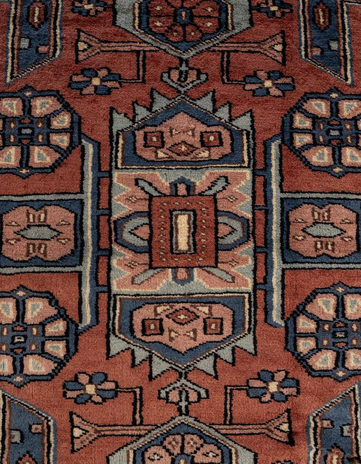 Detail image of 4' 2 x 6' 4  Hand Knotted Kazak Oriental Wool Rug