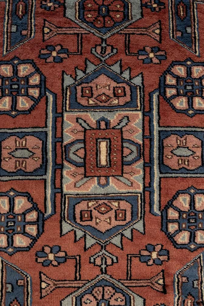 4' 2 x 6' 4 Hand Knotted Kazak Oriental Wool Rug