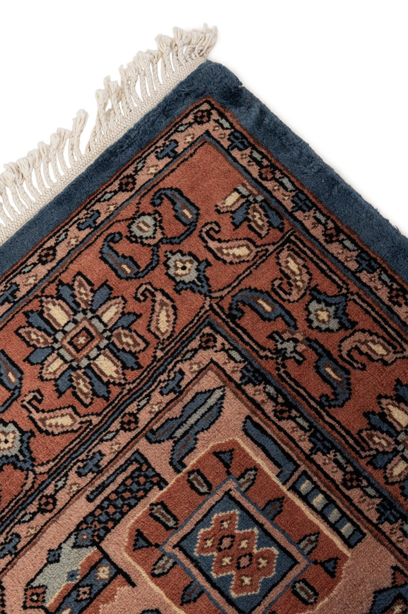 4' 2 x 6' 4 Hand Knotted Kazak Oriental Wool Rug