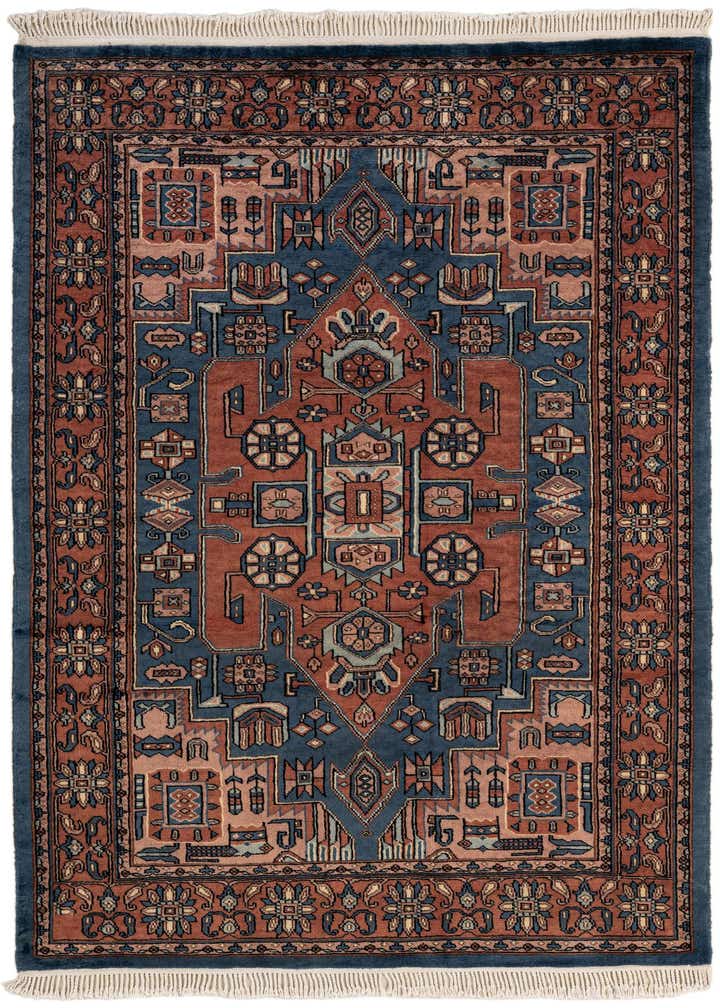 4' 2 x 6' 4 Hand Knotted Kazak Oriental Wool Rug
