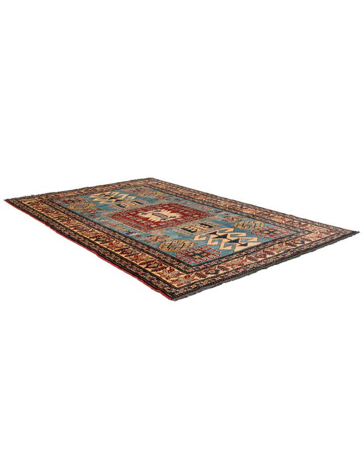 4' 4 x 6' 4 Hand Knotted Kazak Wool Rug