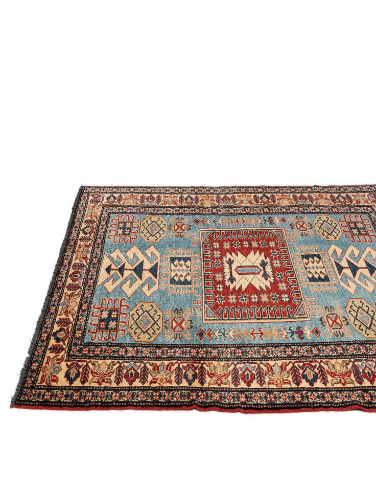 Detail image of 4' 4 x 6' 4  Hand Knotted Kazak Wool Rug