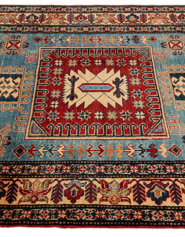 Detail image of 4' 4 x 6' 4  Hand Knotted Kazak Wool Rug