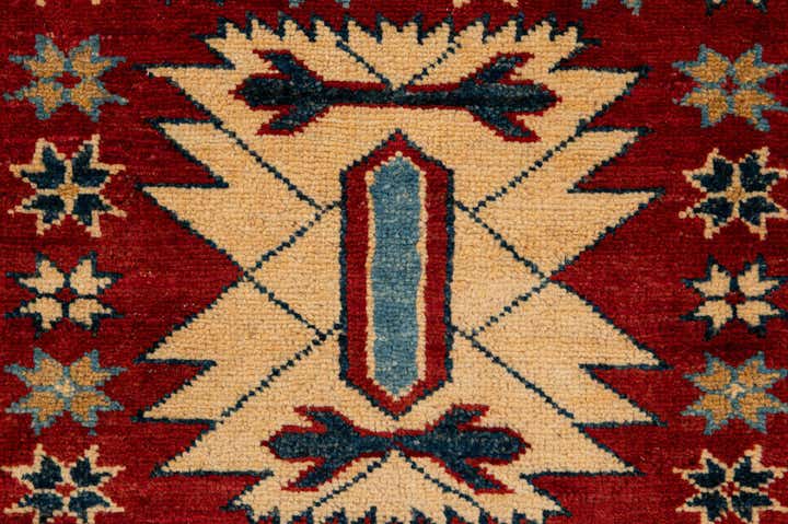 4' 4 x 6' 4 Hand Knotted Kazak Wool Rug