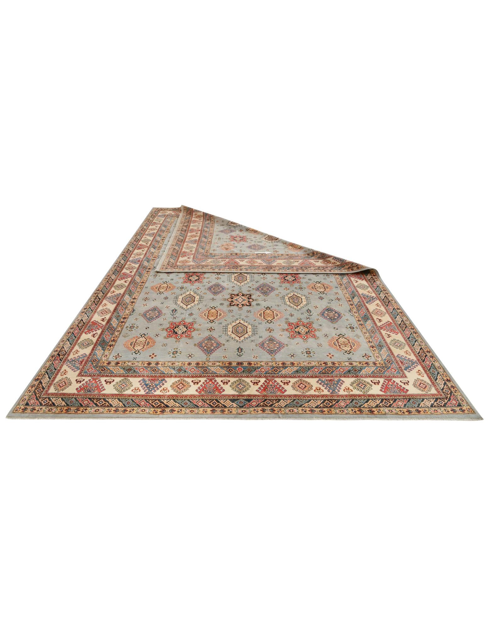 11' 9 x 17' 3 Hand Knotted Kazak Wool Rug