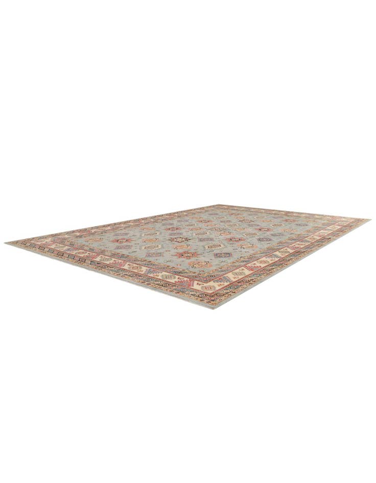 Detail image of 11' 9 x 17' 3 Hand Knotted Kazak Wool Rug