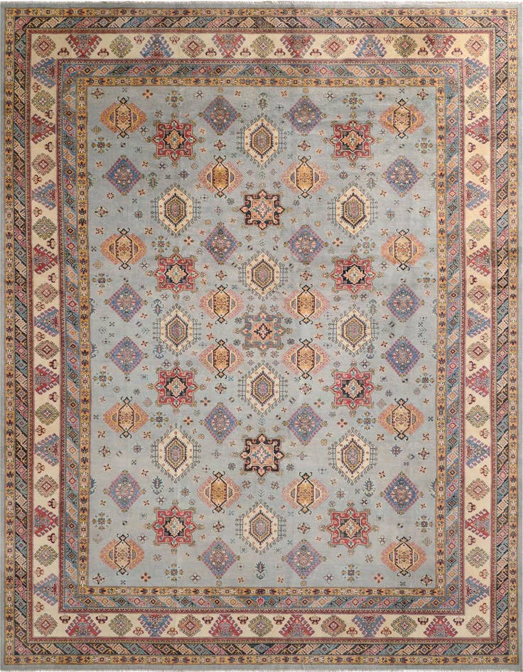 Detail image of 11' 9 x 17' 3 Hand Knotted Kazak Wool Rug