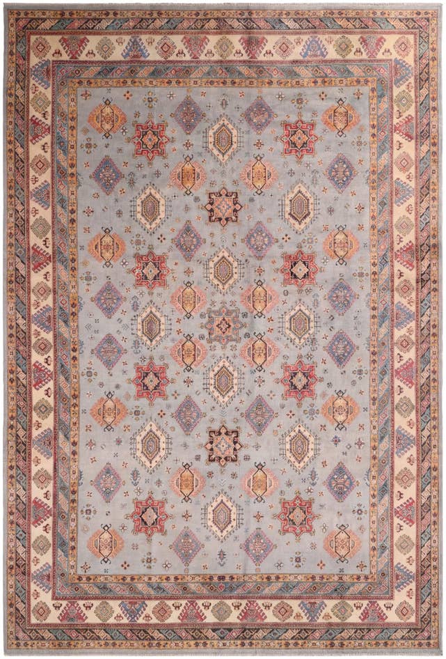 Detail image of 11' 9 x 17' 3 Hand Knotted Kazak Wool Rug
