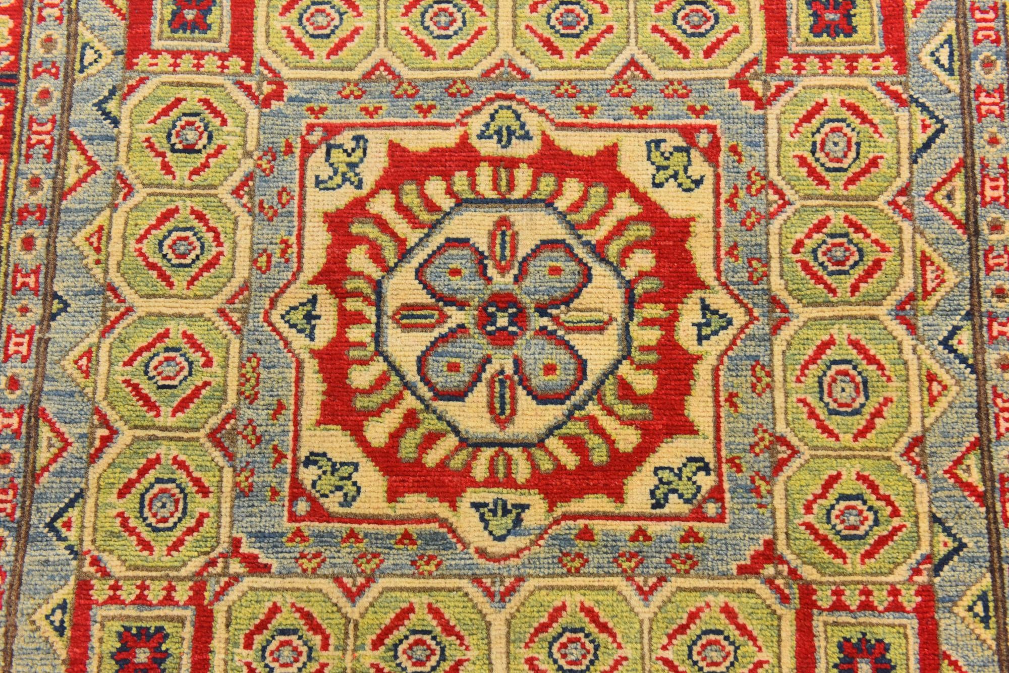 4' x 5' 10 Hand Knotted Kazak Rug