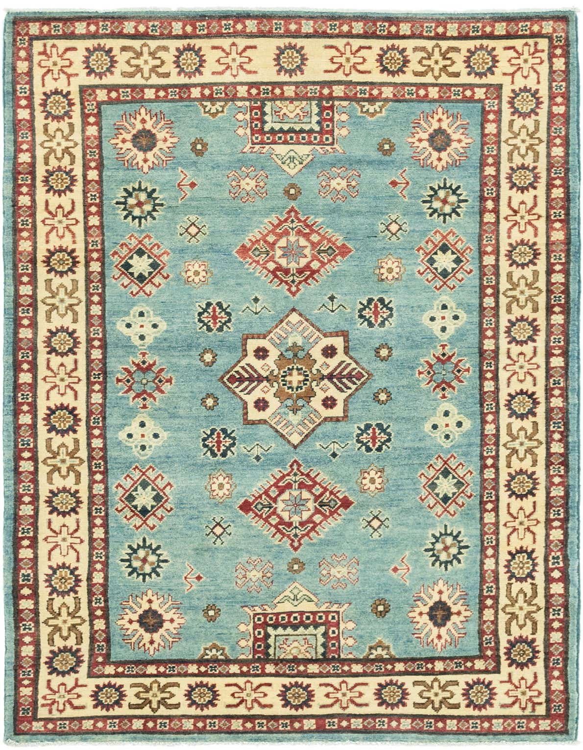 4' x 6' 9 Hand Knotted Kazak Rug