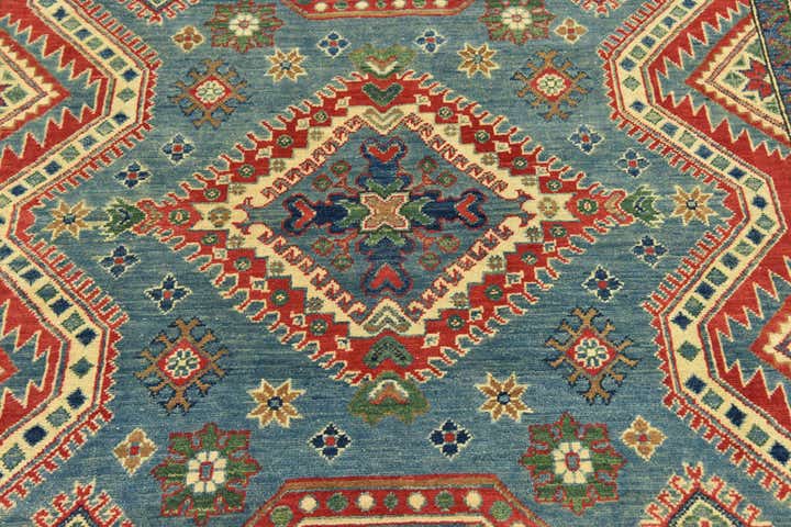 6' 7 x 9' 10 Hand Knotted Kazak Rug