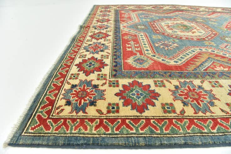 Detail image of 6' 7 x 9' 10 Hand Knotted Kazak Rug