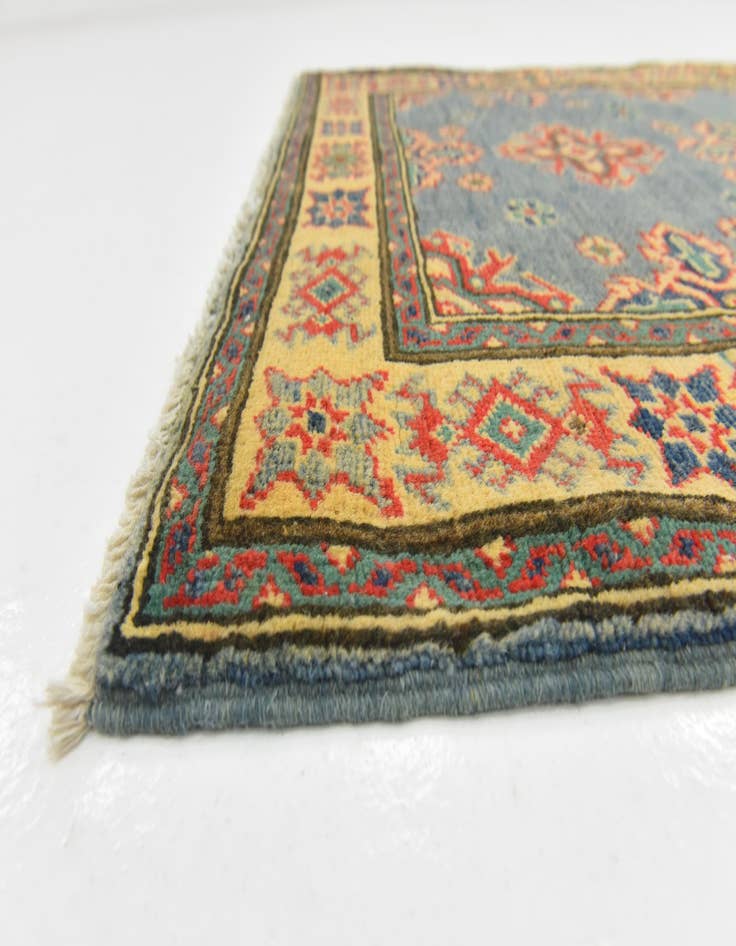 Detail image of 3' x 3' 10  Hand Knotted Kazak Rug