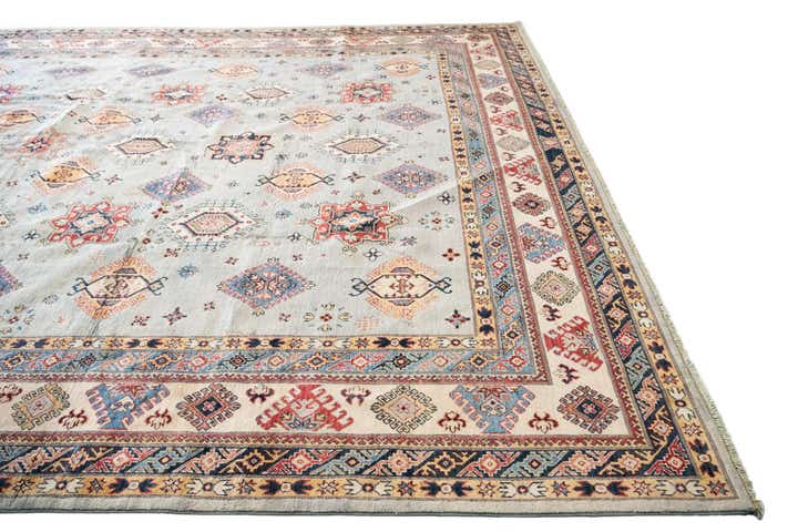 12' x 17' 4 Hand Knotted Kazak Rug