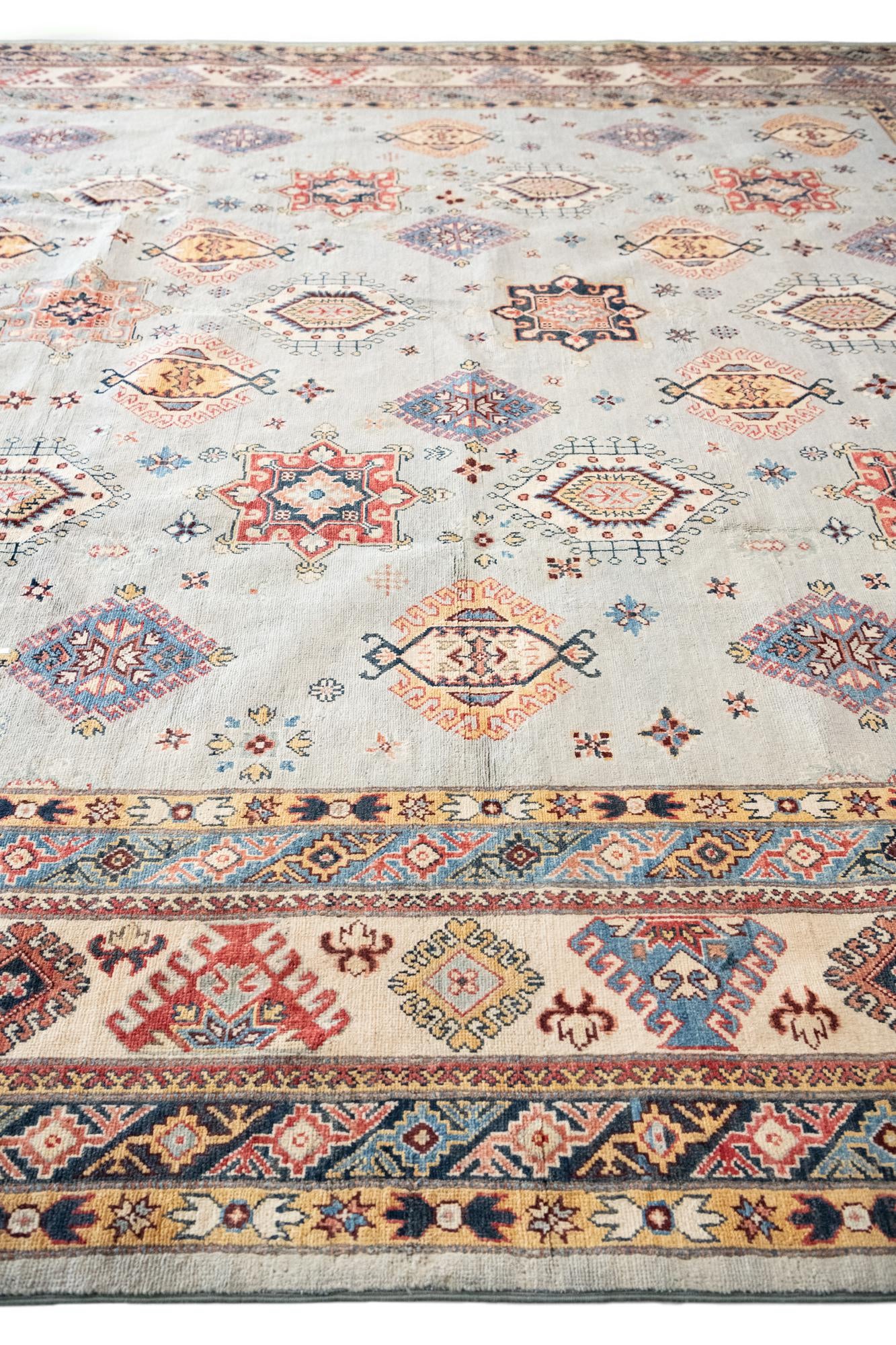 12' x 17' 4 Hand Knotted Kazak Rug