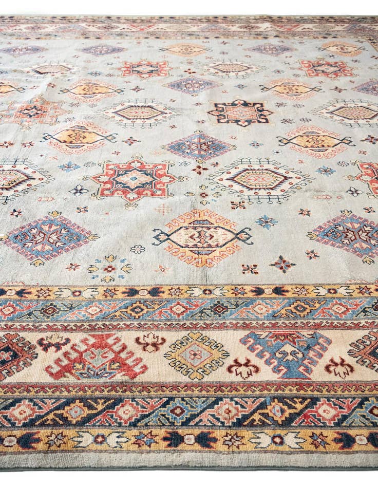 Detail image of 12' x 17' 4  Hand Knotted Kazak Rug