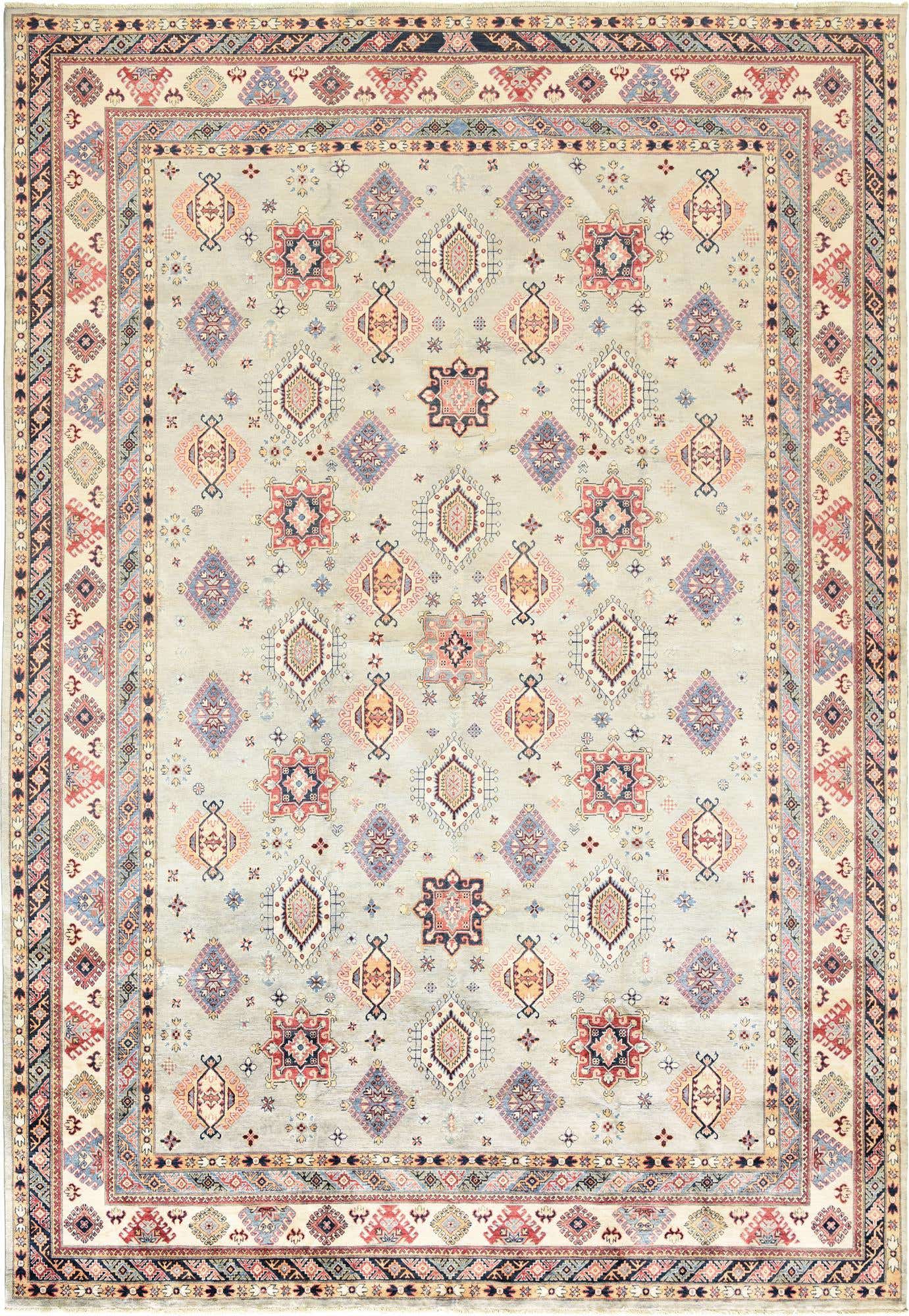 12' x 17' 4 Hand Knotted Kazak Rug