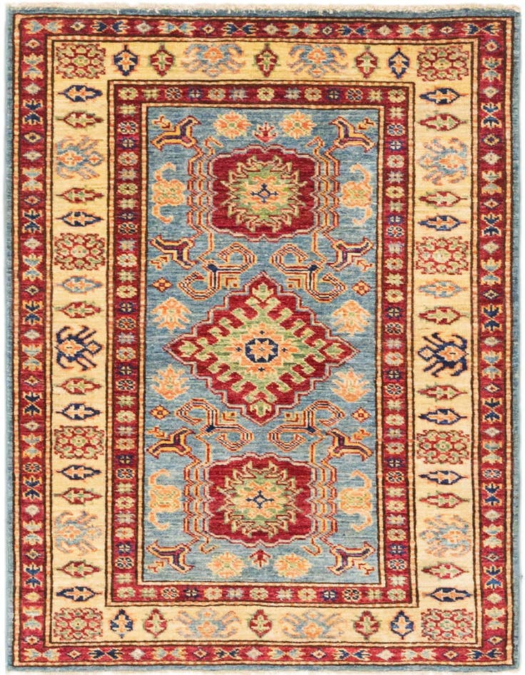 Detail image of 2' 8 x 4' Hand Knotted Kazak Oriental Rug