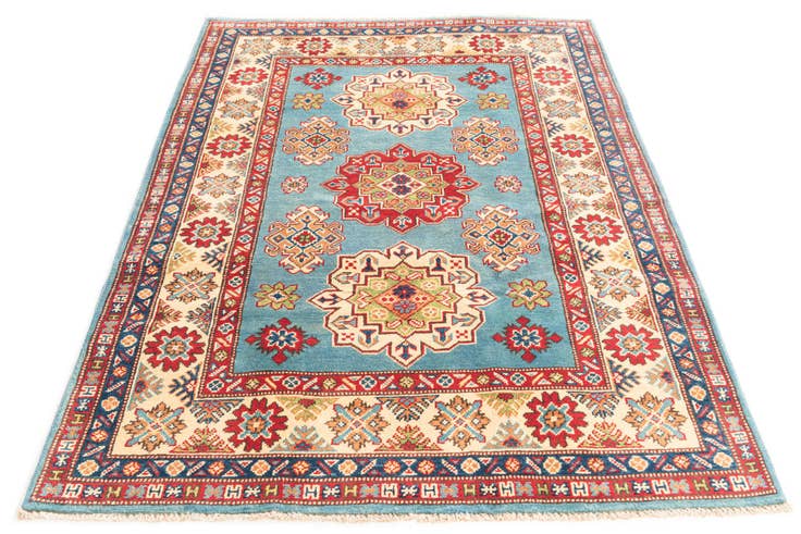 Detail image of 4' 3 x 6' 1 Hand Knotted Kazak Rug