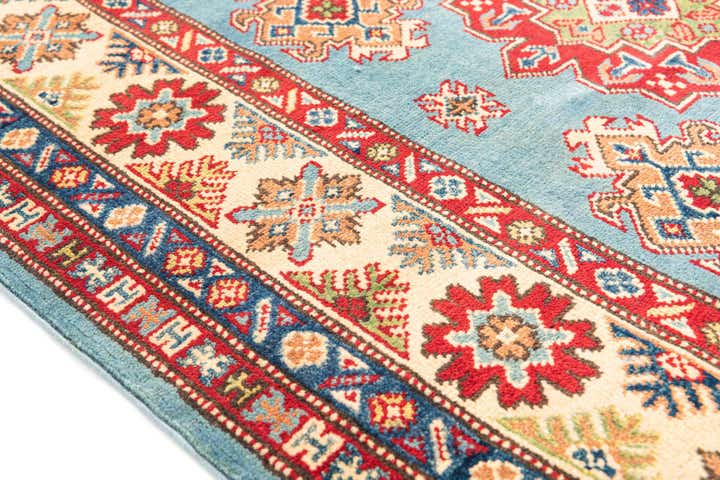 4' 3 x 6' 1 Hand Knotted Kazak Rug