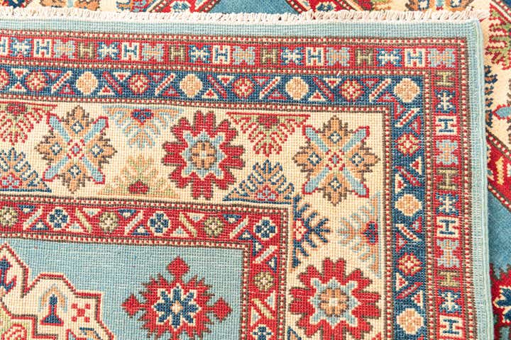4' 3 x 6' 1 Hand Knotted Kazak Rug
