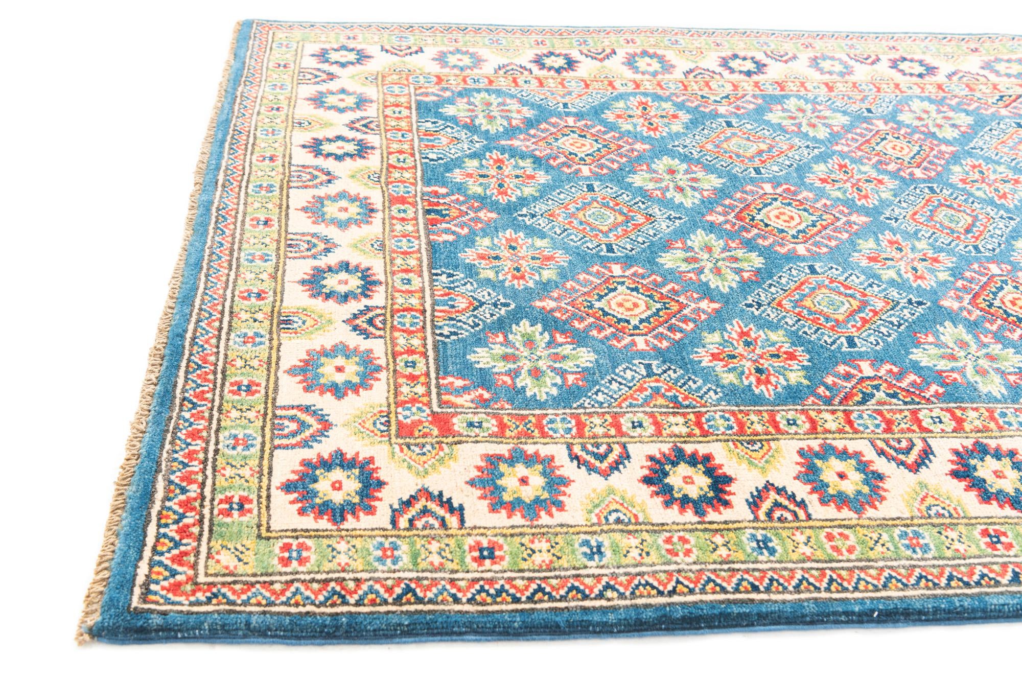 4' x 6' 2 Hand Knotted Kazak Rug