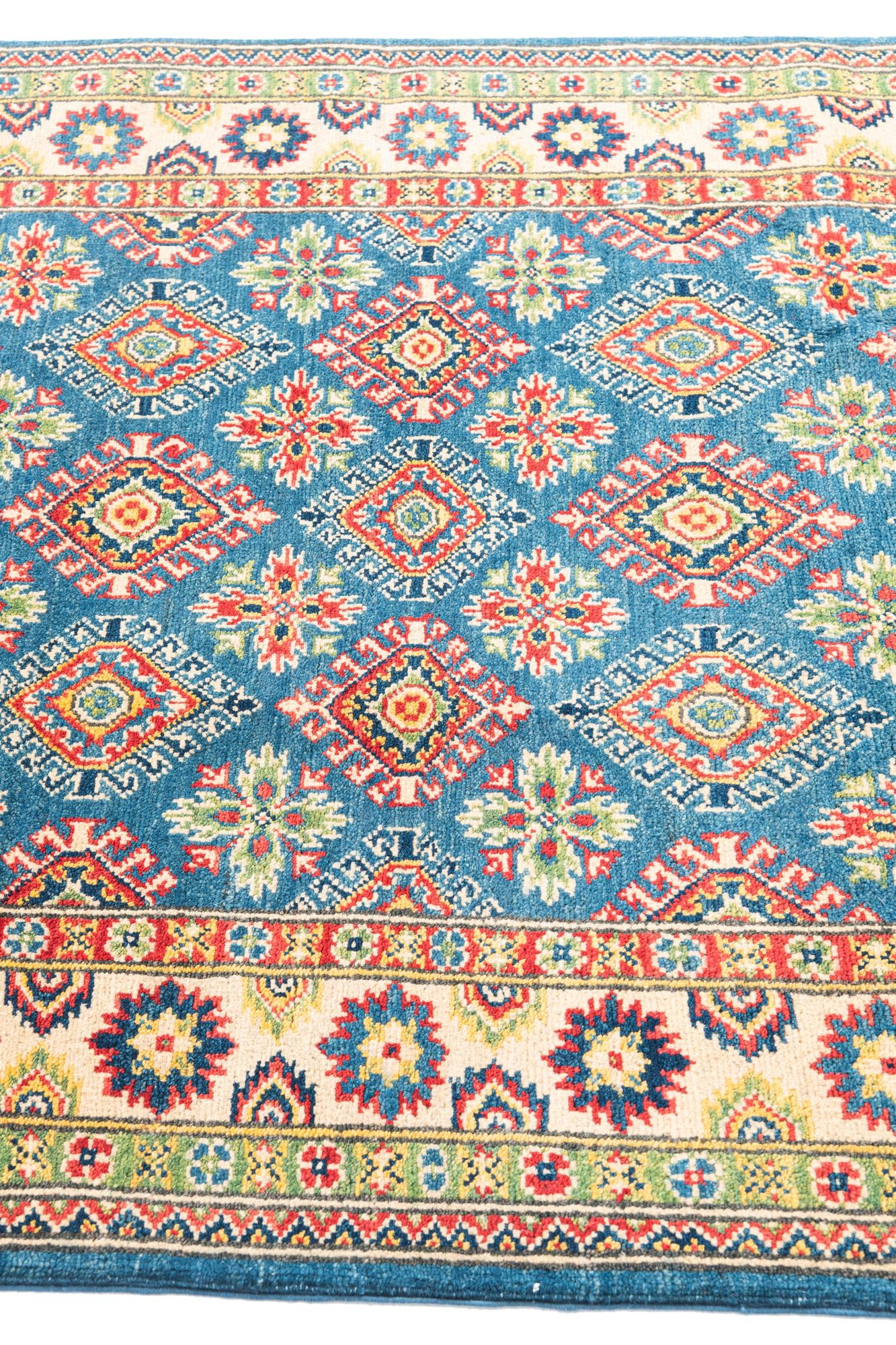 4' x 6' 2 Hand Knotted Kazak Rug