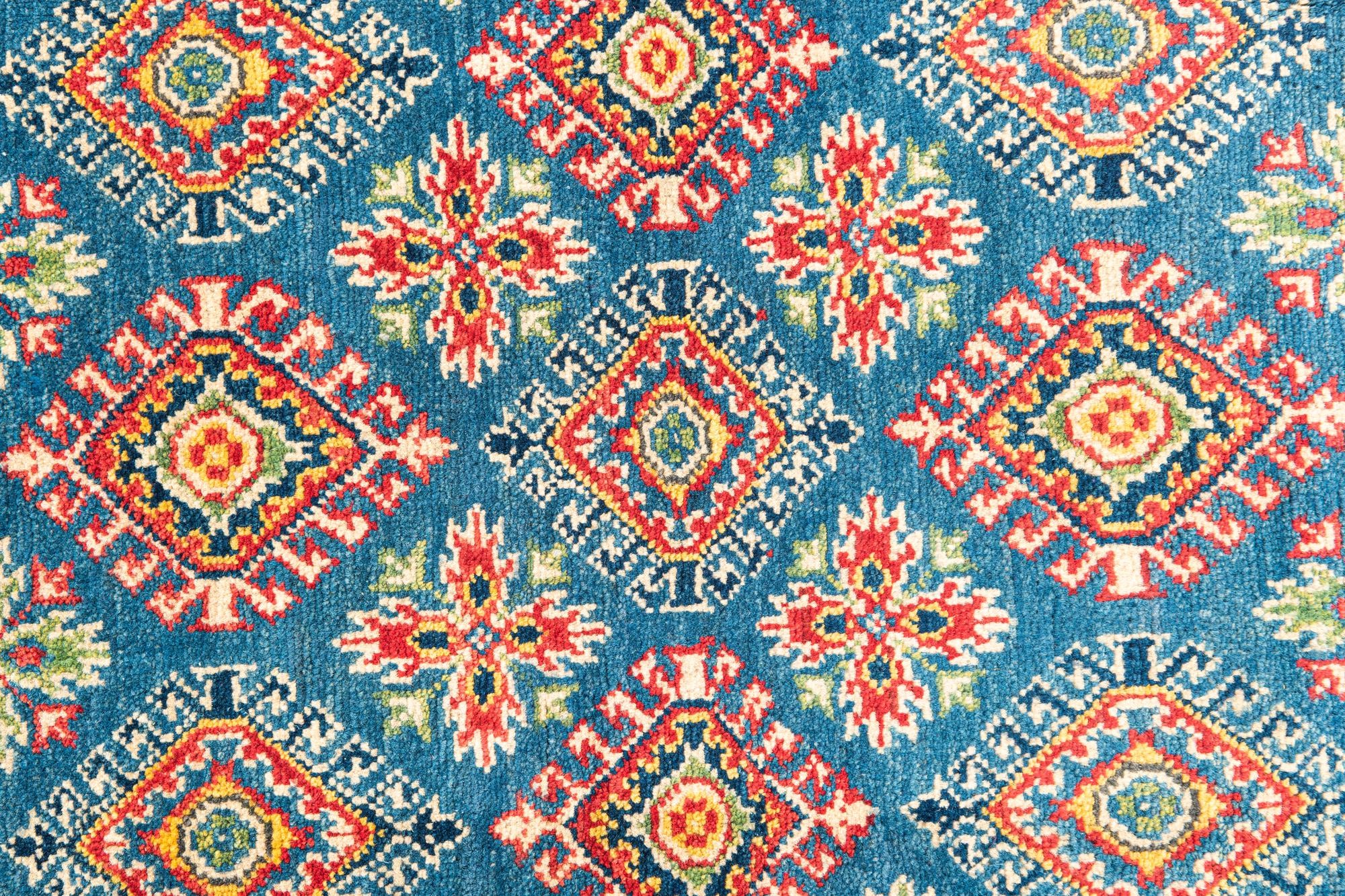 4' x 6' 2 Hand Knotted Kazak Rug