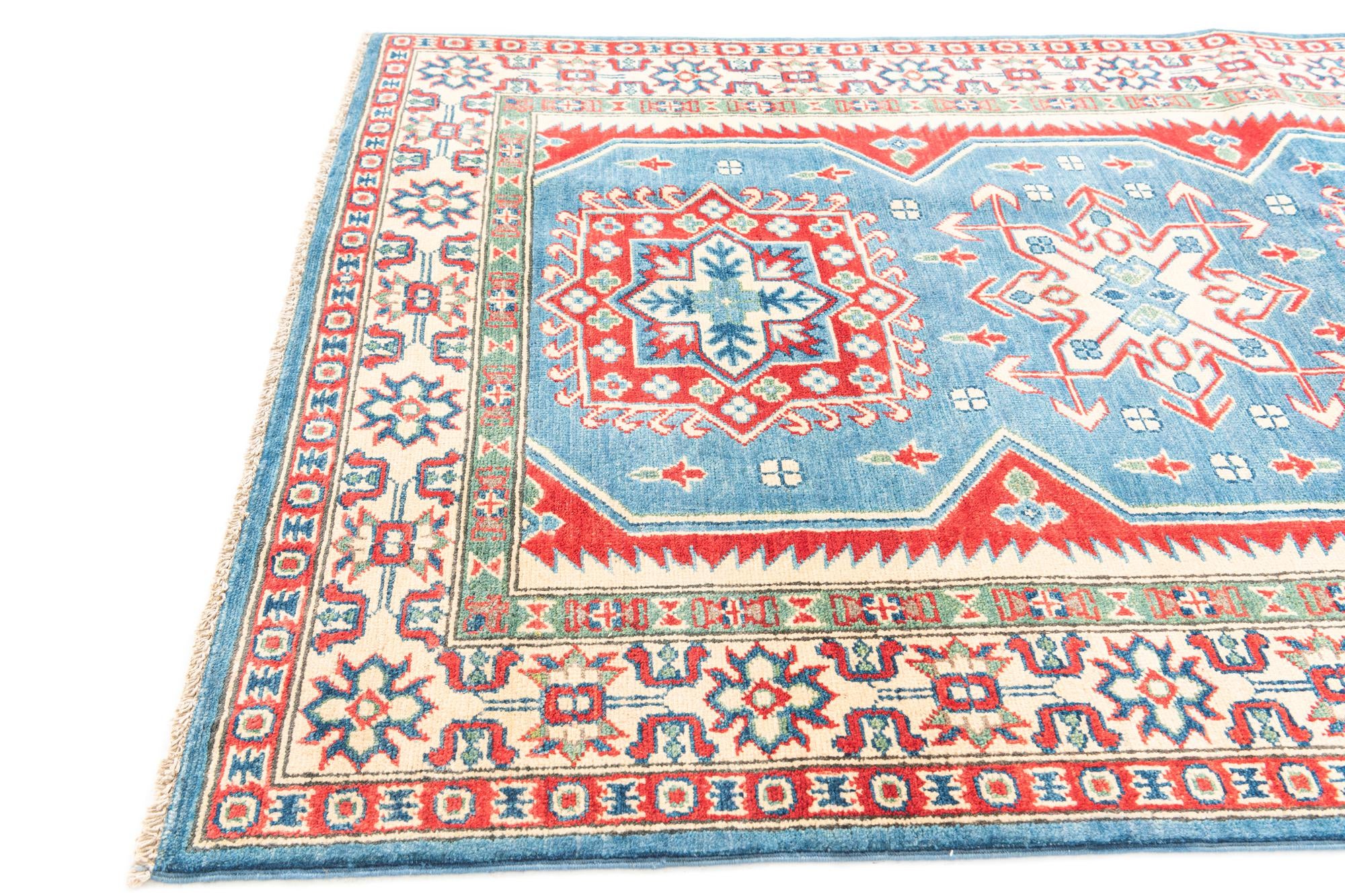 120cm x 185cm anudado a mano Kazak Alfombra