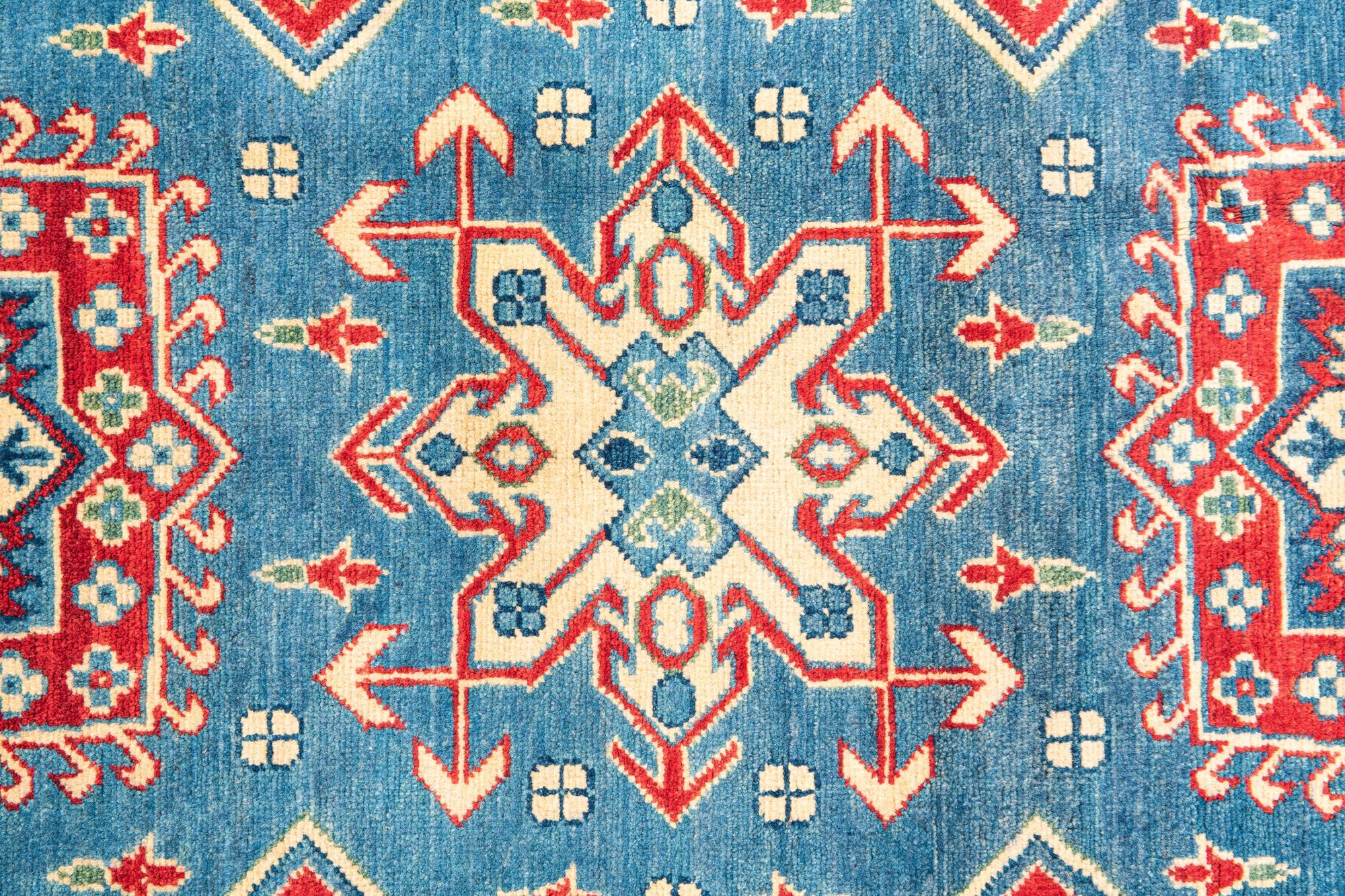 120cm x 185cm anudado a mano Kazak Alfombra
