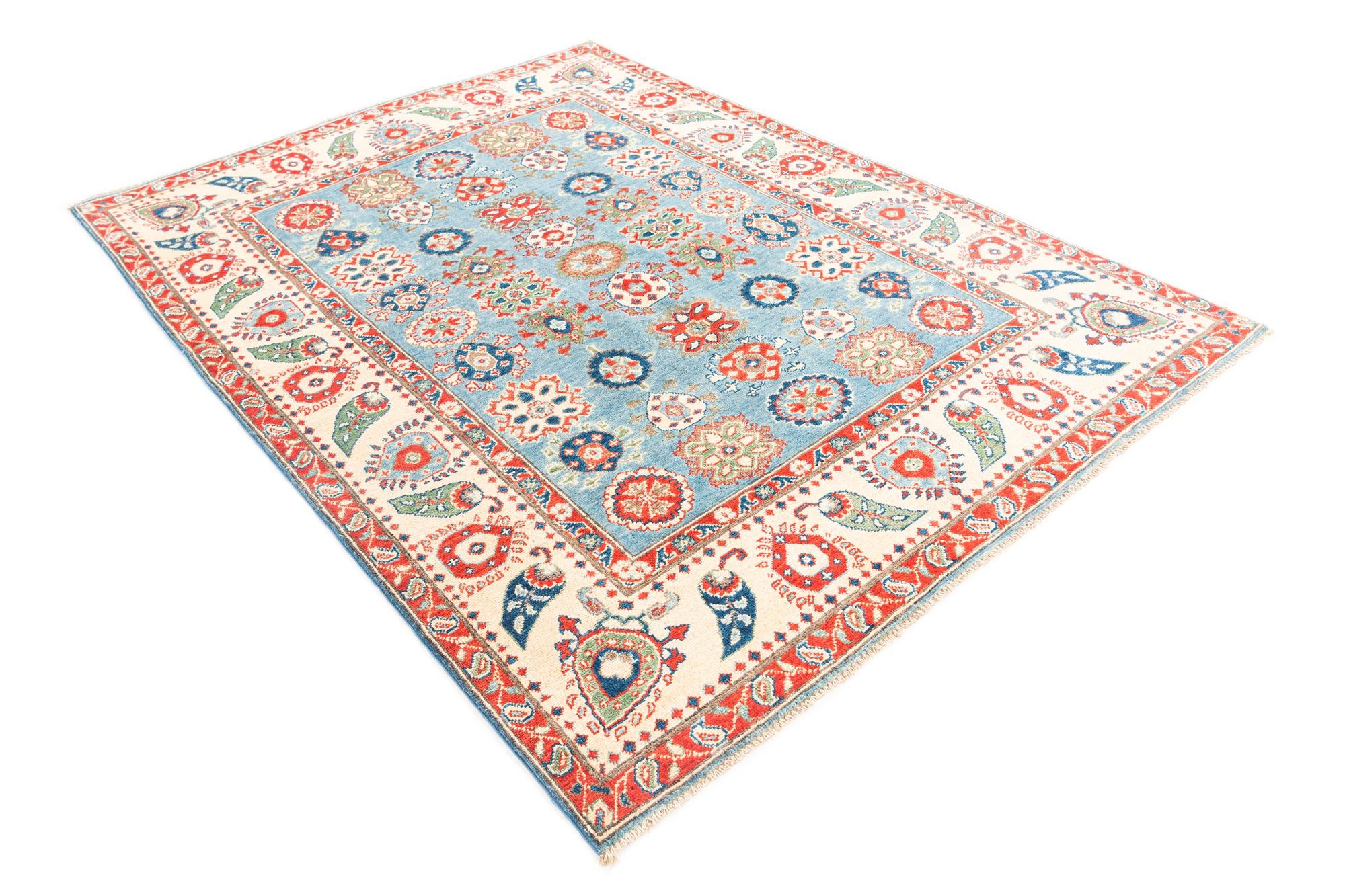 5' 8 x 7' 9 Hand Knotted Kazak Rug