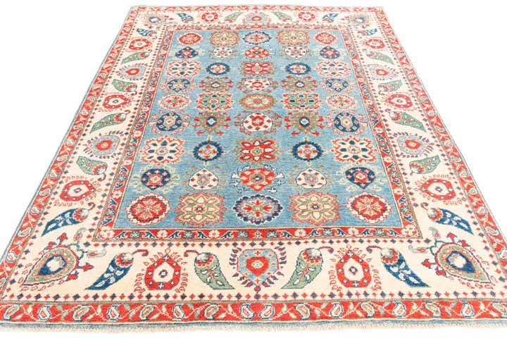5' 8 x 7' 9 Hand Knotted Kazak Rug