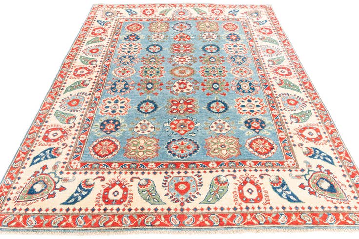 Detail image of 5' 8 x 7' 9 Hand Knotted Kazak Rug