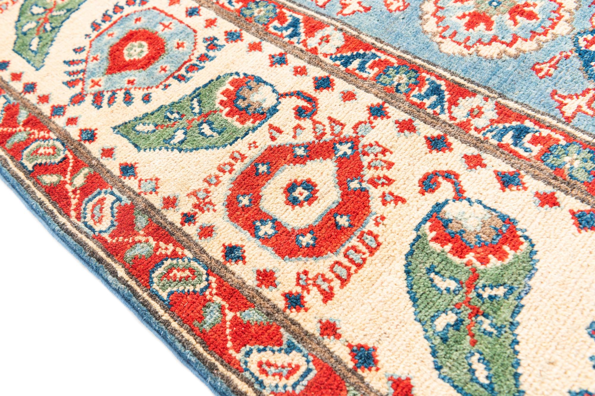 5' 8 x 7' 9 Hand Knotted Kazak Rug