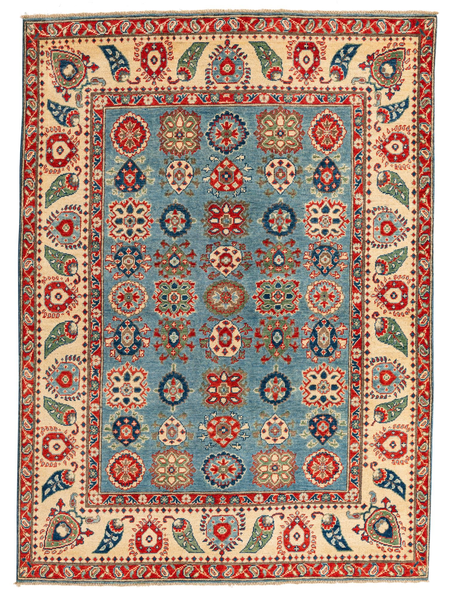 5' 8 x 7' 9 Hand Knotted Kazak Rug