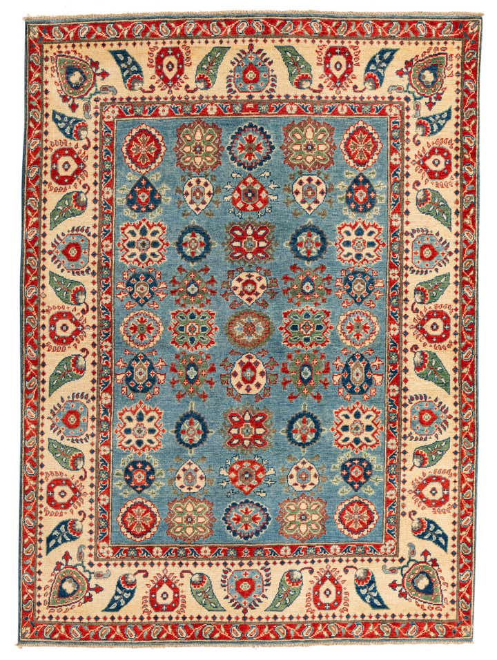 5' 8 x 7' 9 Hand Knotted Kazak Rug