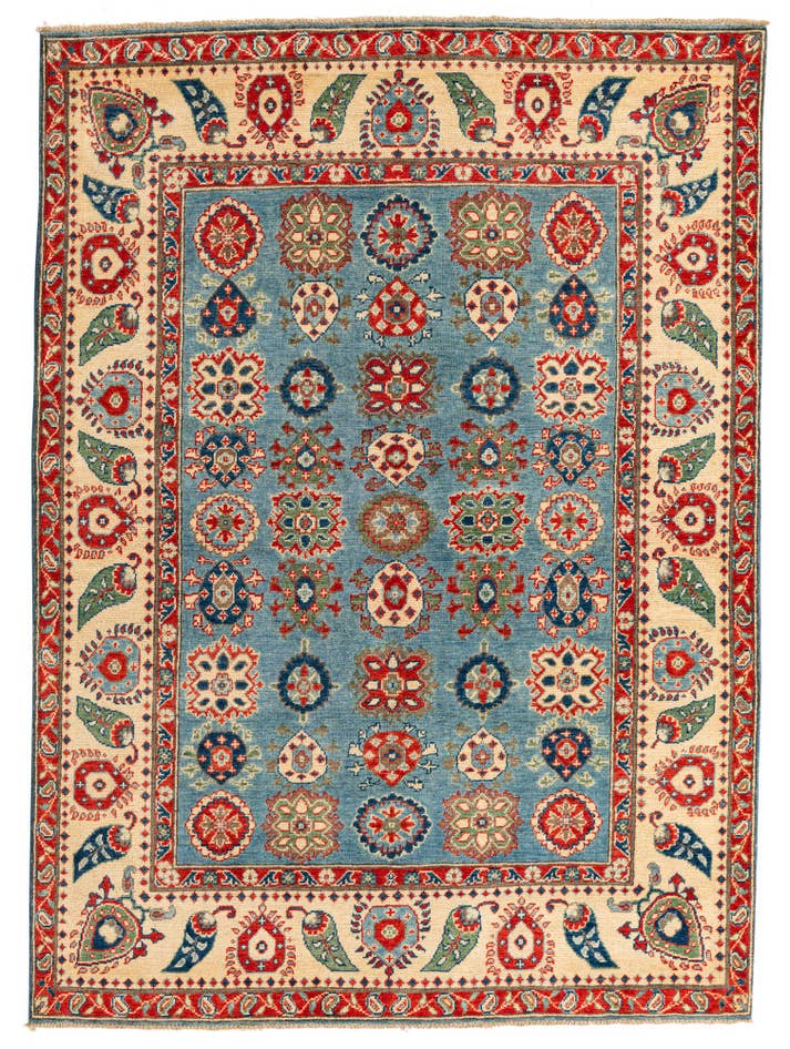 Detail image of 5' 8 x 7' 9 Hand Knotted Kazak Rug