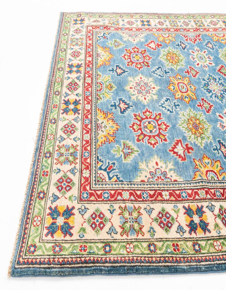 Detail image of 5' x 6' 7 Hand Knotted Kazak Rug