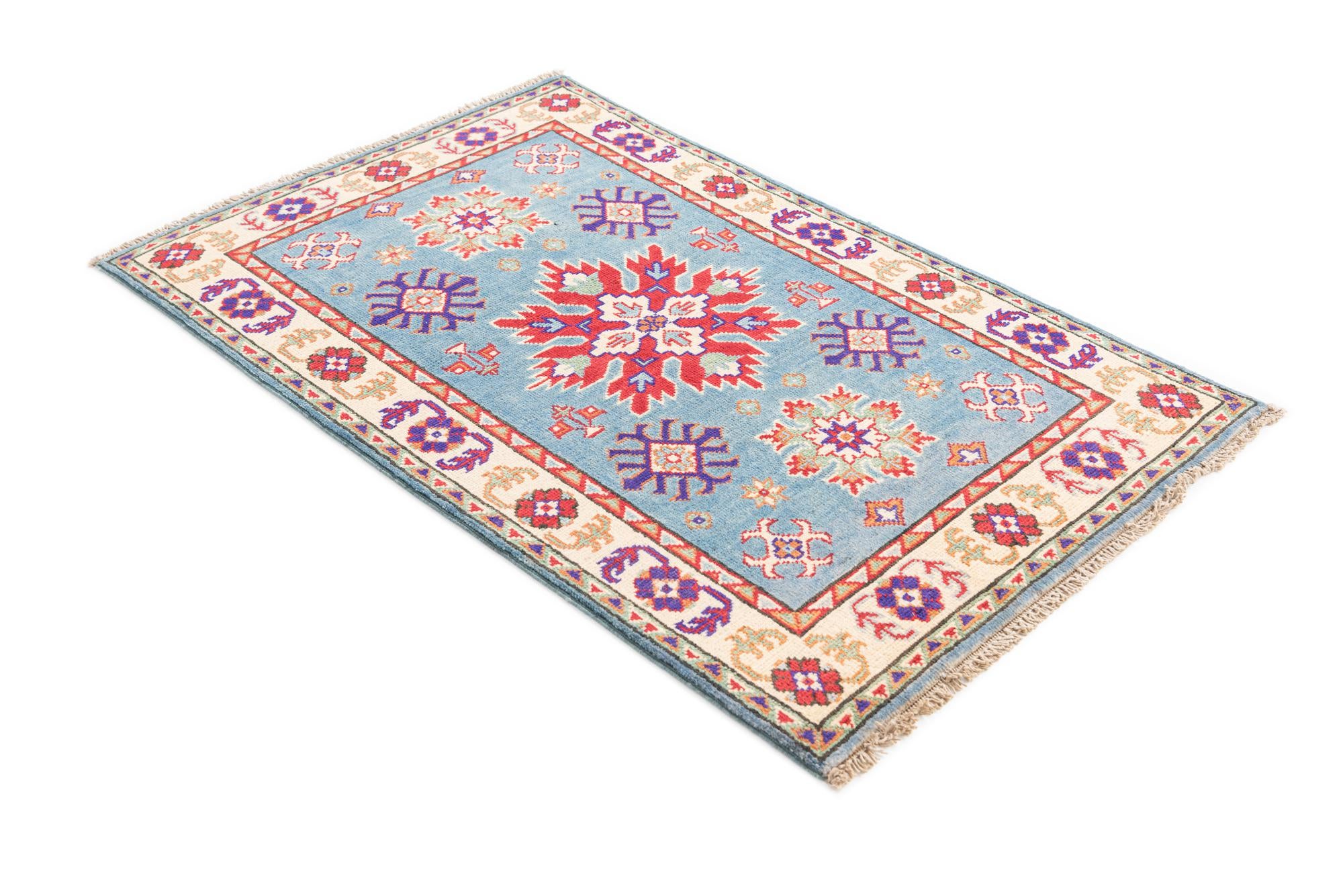 2' 7 x 4' 1 Hand Knotted Kazak Rug
