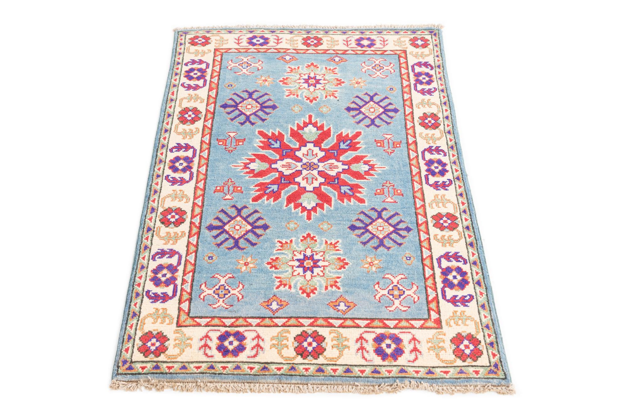 2' 7 x 4' 1 Hand Knotted Kazak Rug