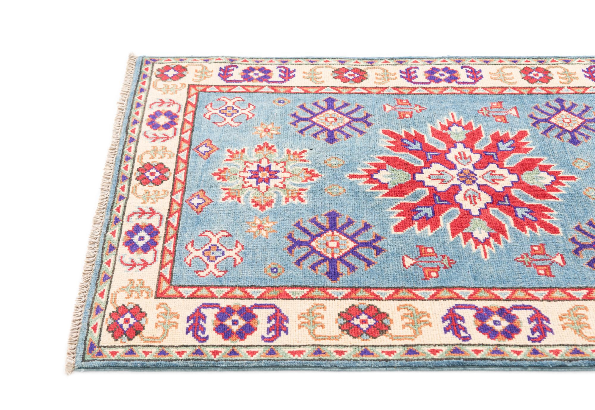 2' 7 x 4' 1 Hand Knotted Kazak Rug