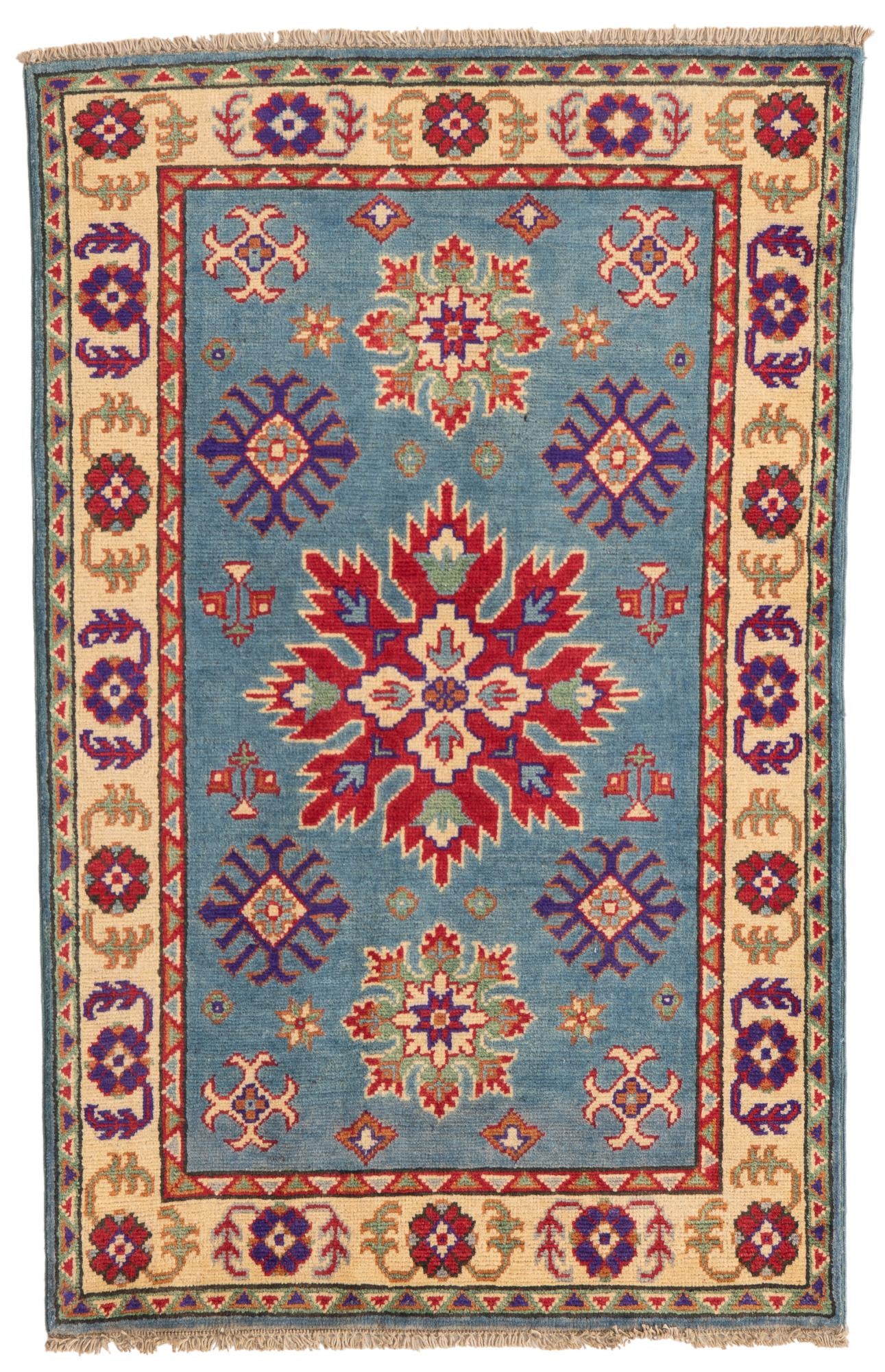 2' 7 x 4' 1 Hand Knotted Kazak Rug