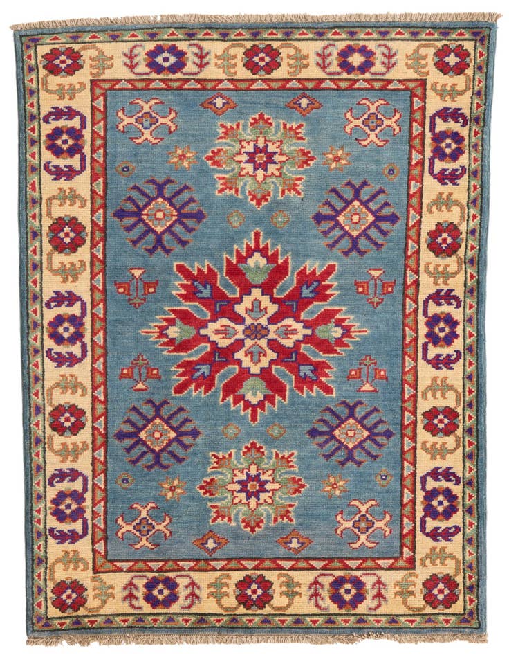 Detail image of 2' 7 x 4' 1 Hand Knotted Kazak Rug