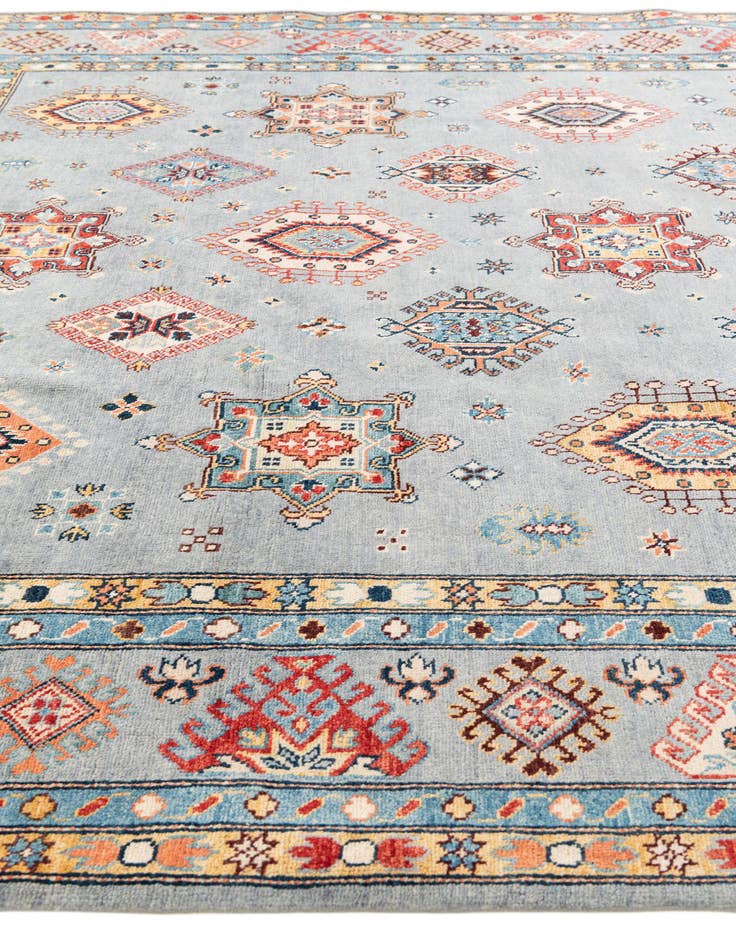 Detail image of 8' 1 x 9' 9 Hand Knotted Kazak Rug